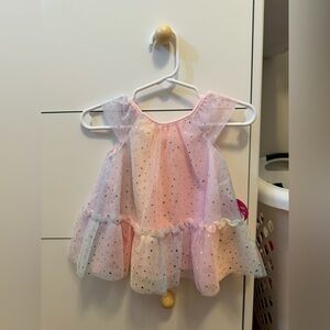 The Children’s Place rainbow mesh ruffle dress